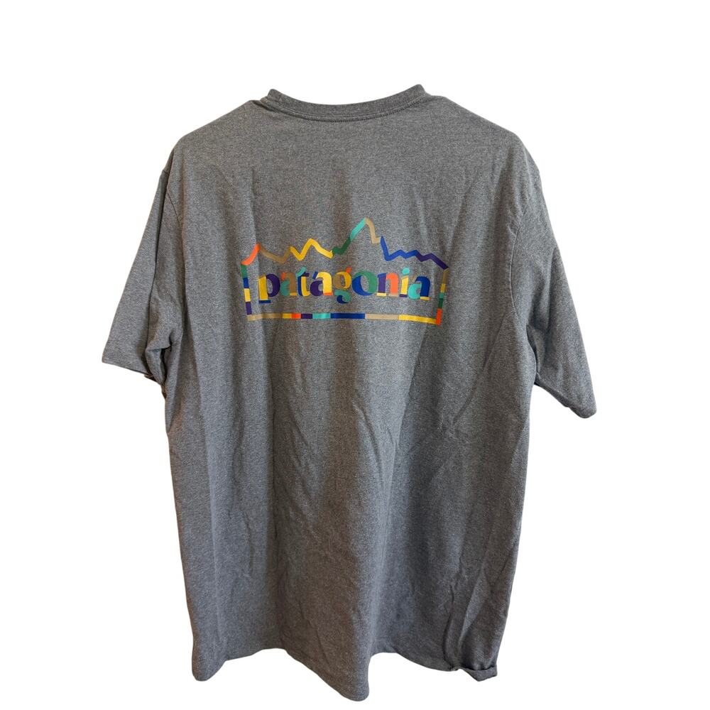 Patagonia Men's Responsibili-Tee Save Our Home Planet Gray Sz L Unity Fitz